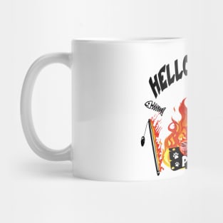 HELLCAT ON FIRE PAW CLUB Mug